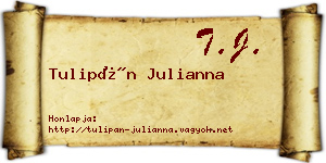 Tulipán Julianna névjegykártya